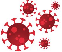 COVID-19 virus particles
