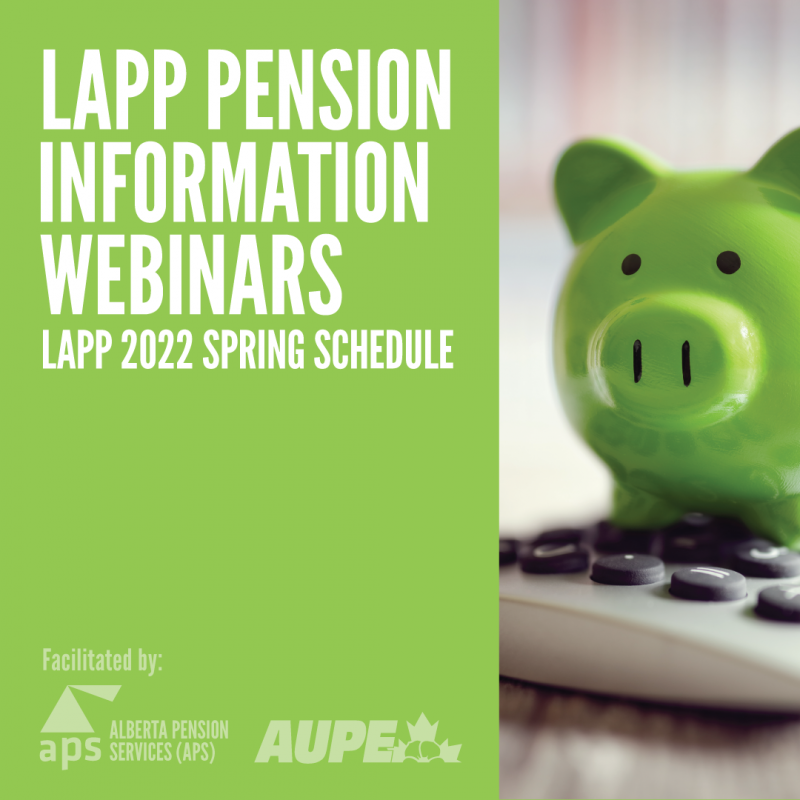 LAPP Pension Information Webinars 